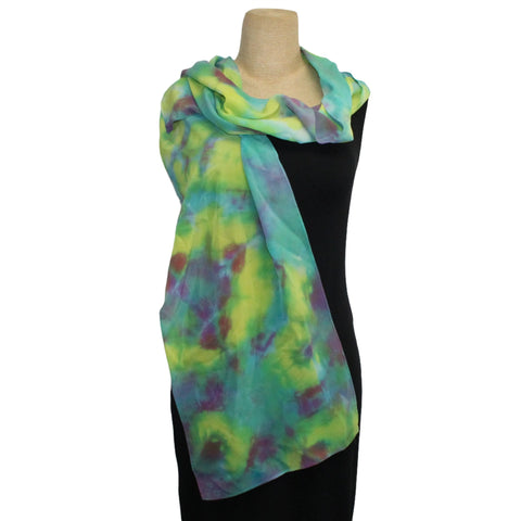 Dale Jenssen Scarf, Turquoise/Yellow/Purple