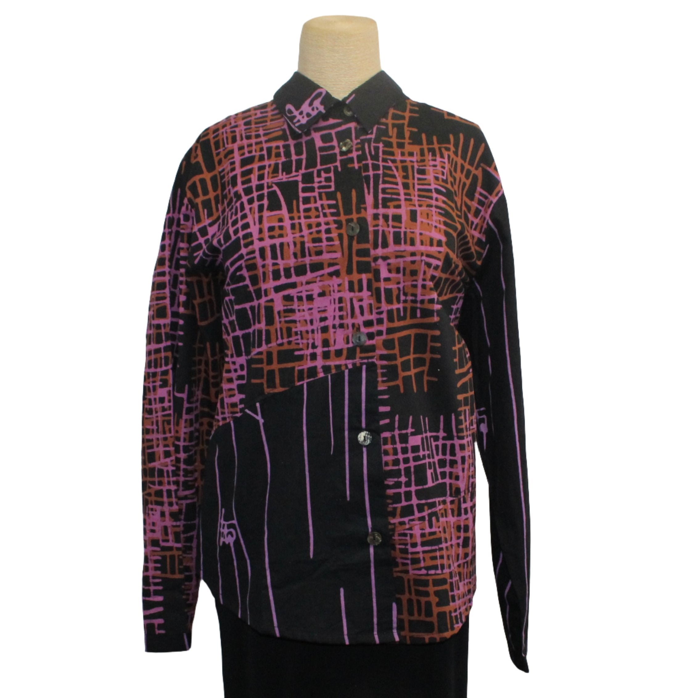 Adverb Shirt, Short Enough, Fuschia L/XL