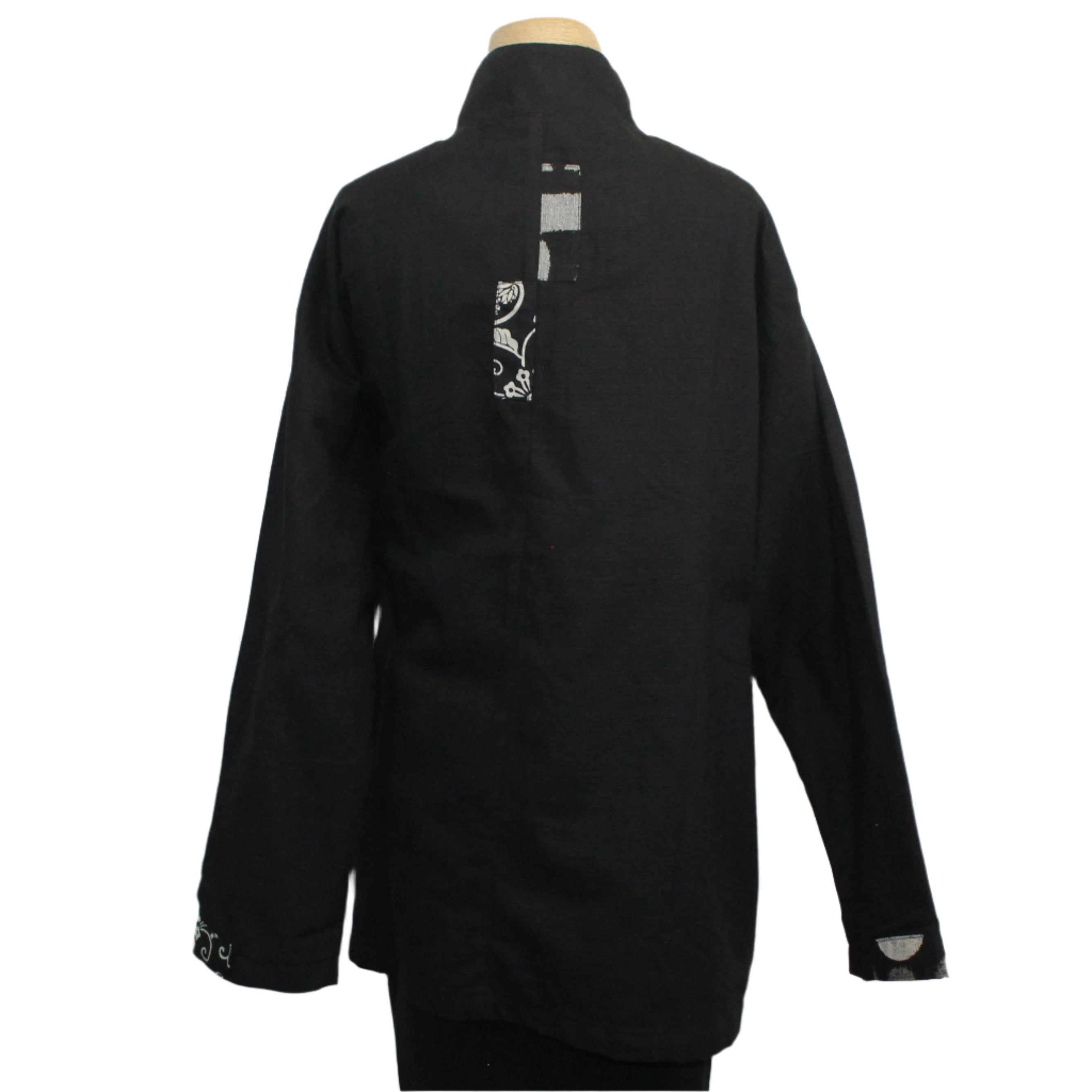Yaza Jacket, Front Patchwork, Black/Grey L/XL