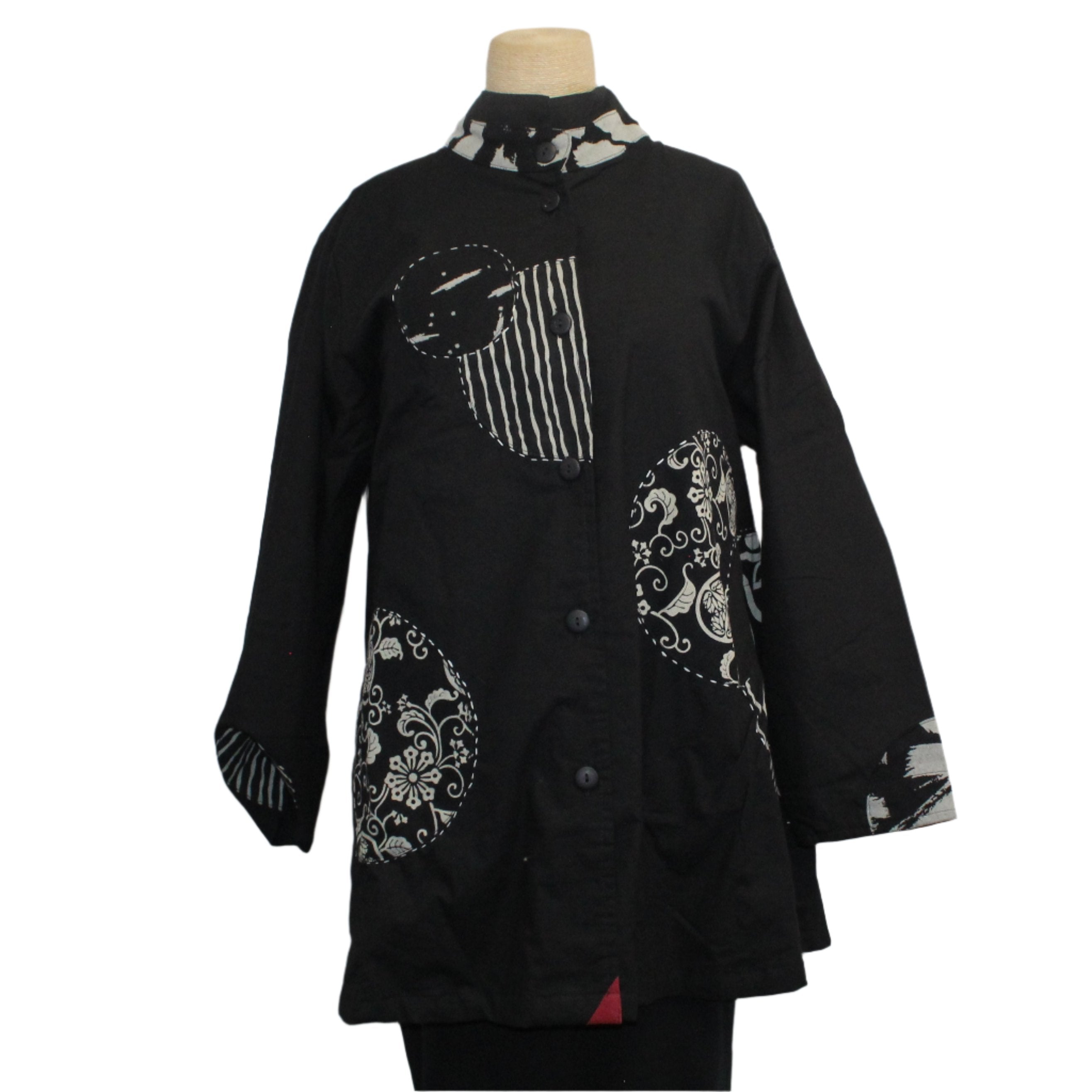 Yaza Jacket, Patchwork, Black M