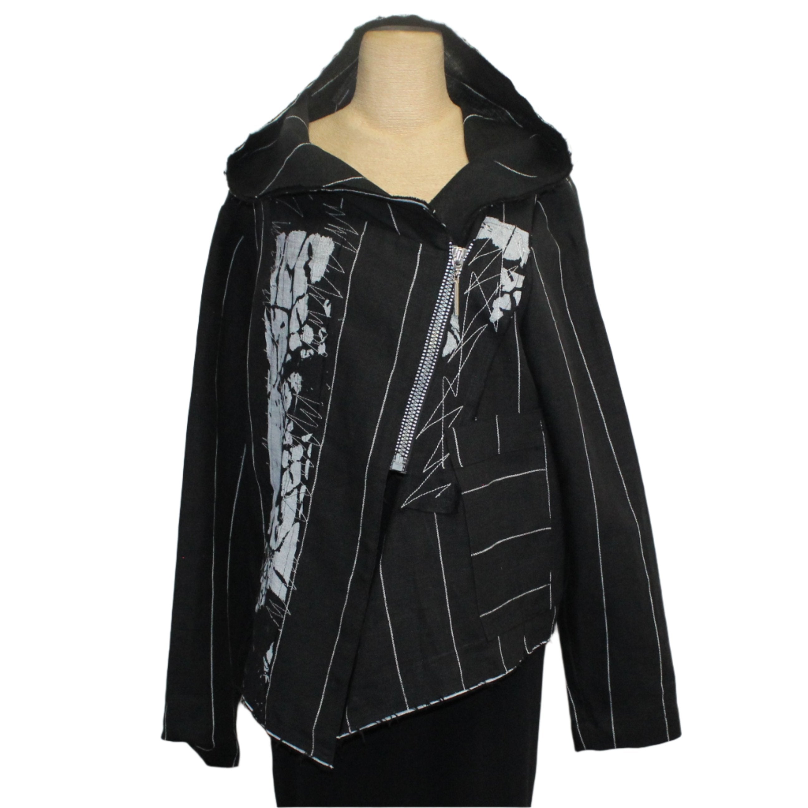 Mara Gibbucci Jacket, Hoodie, Black/White L