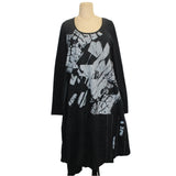 Mara Gibbucci Dress, Artistic Print, Shanter, Black/Grey S