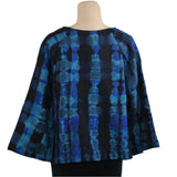 Neeru Kumar Pullover, Blue/Turquoise/Black XS/S & M/L