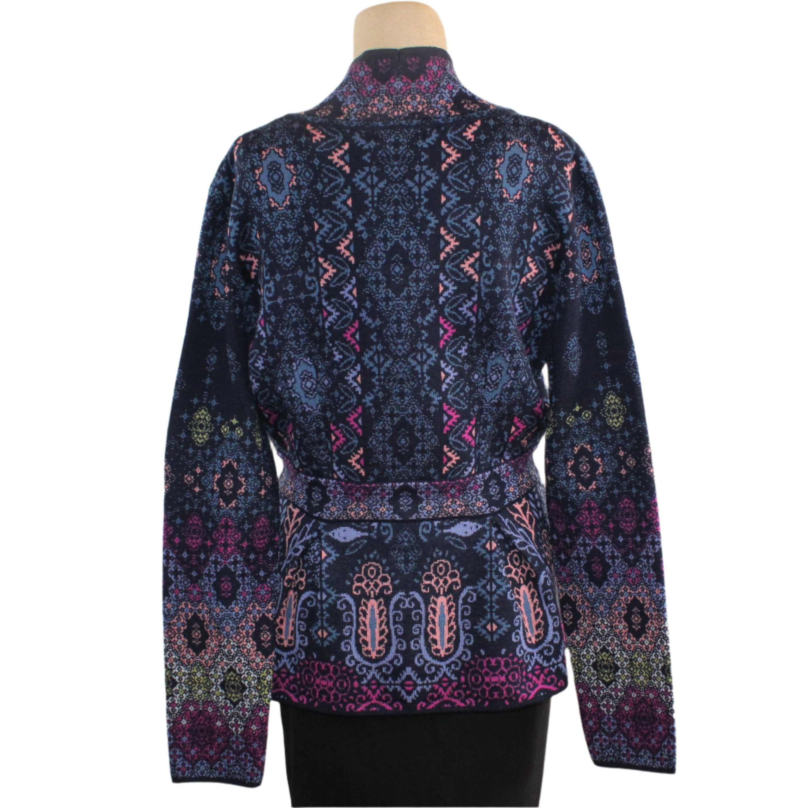 IVKO Jacquard JSweater, Ornament Pattern, Marine XS