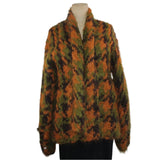 Amano Sweater Alpaca, Houndstooth, Saffron/Cognac/Olive, XS/S