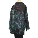 Tatiana Palnitska Jacket, Hand Printed, Black, S