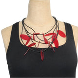 Lydia Bremer Necklace, Petals, Red