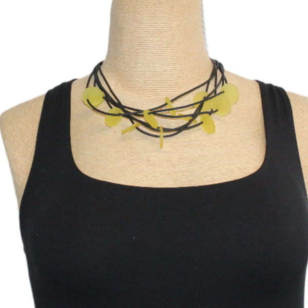 Lydia Bremer Necklace, Disks, Yellow