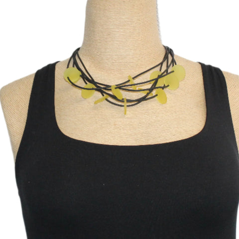 Lydia Bremer Necklace, Disks, Yellow