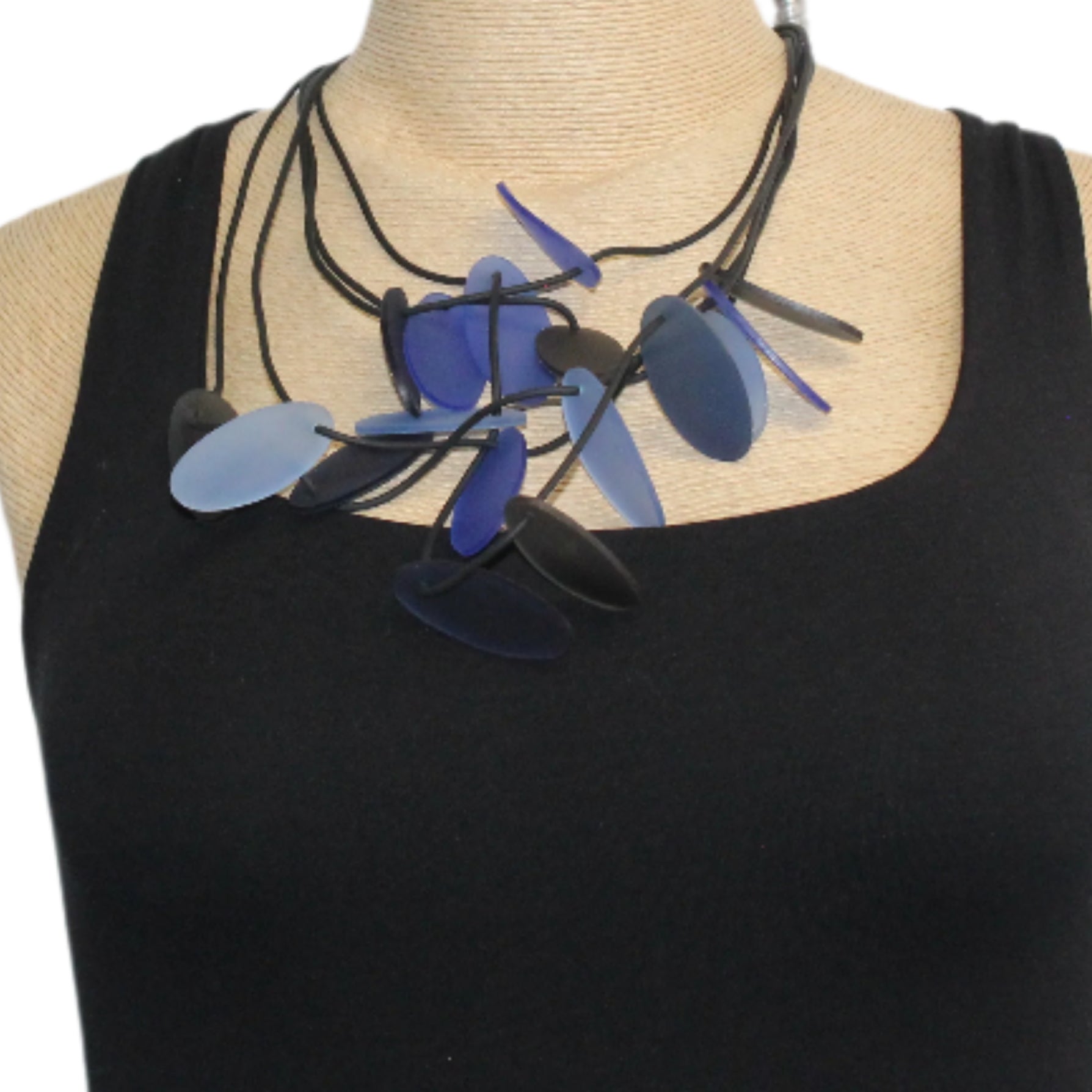 Lydia Bremer Necklace, Petal, Blue Combo