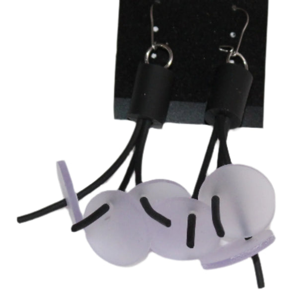 Lydia Bremer Earrings, Disks, Pale Mauve