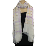 Denovembre Scarf/Shawl, Allegorie, Beige/Lilac