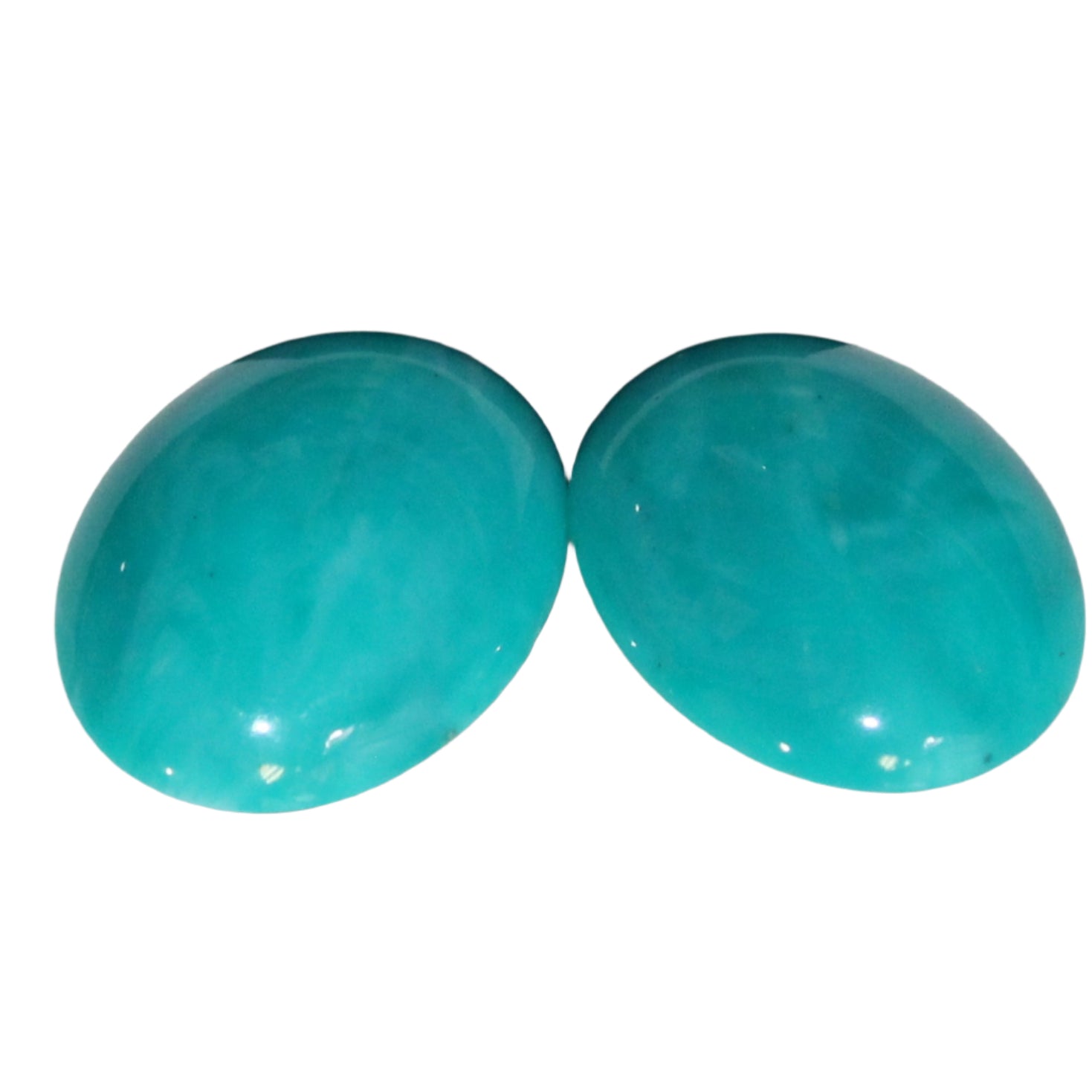 Michaela Malin Earrings, Clip, Oval, Turquoise