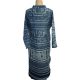 Yaza Shirt, Gauze, Hmong, Blue Indigo XS/S