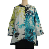 Adverb Shirt, After, Black Smoke, Peacock/Lime M