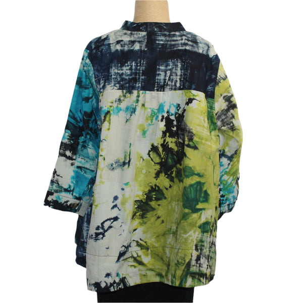 Adverb Shirt, After, Black Smoke, Peacock/Lime M