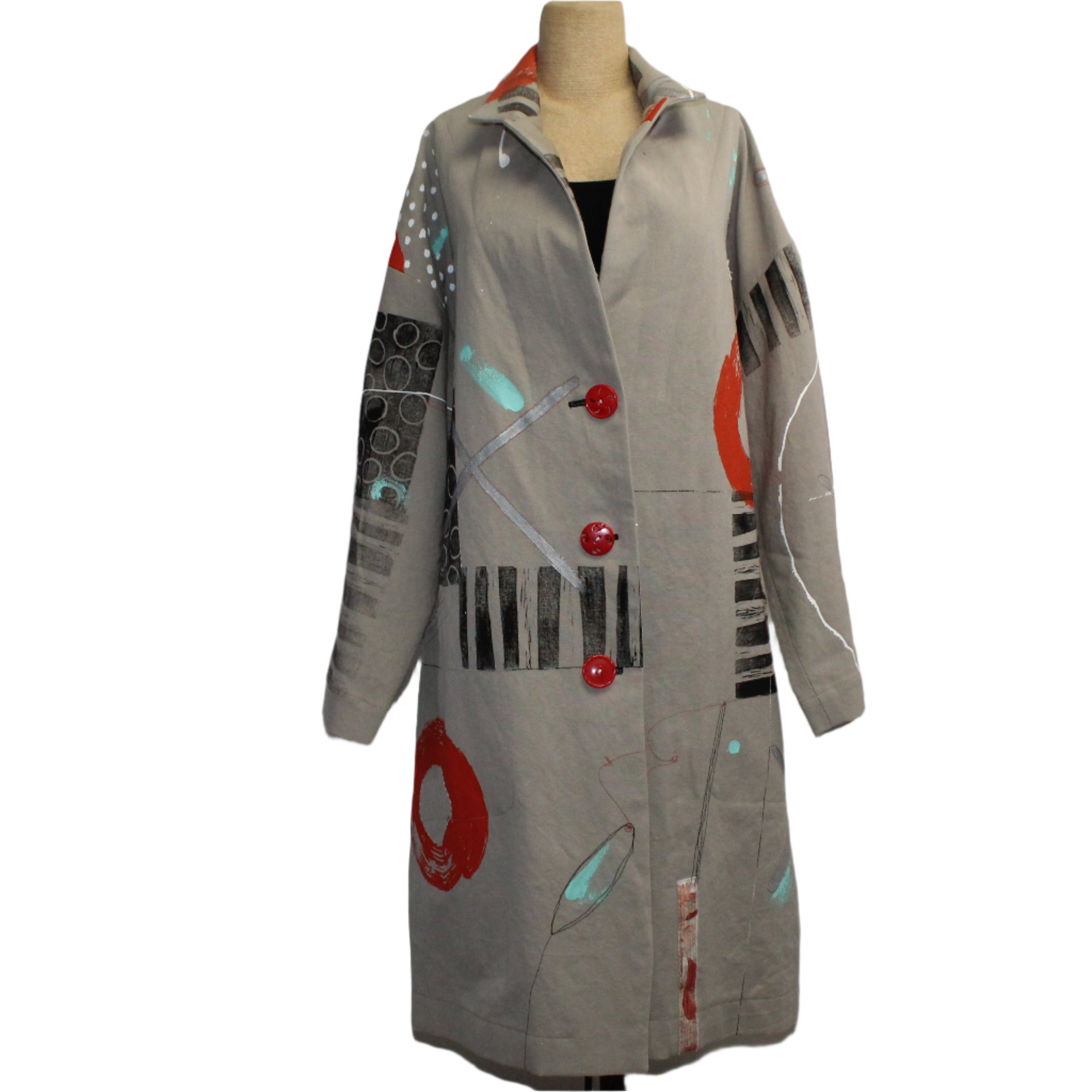 Holly Badgley Coat, Taya Drop Cloth, Taupe Canvas, L