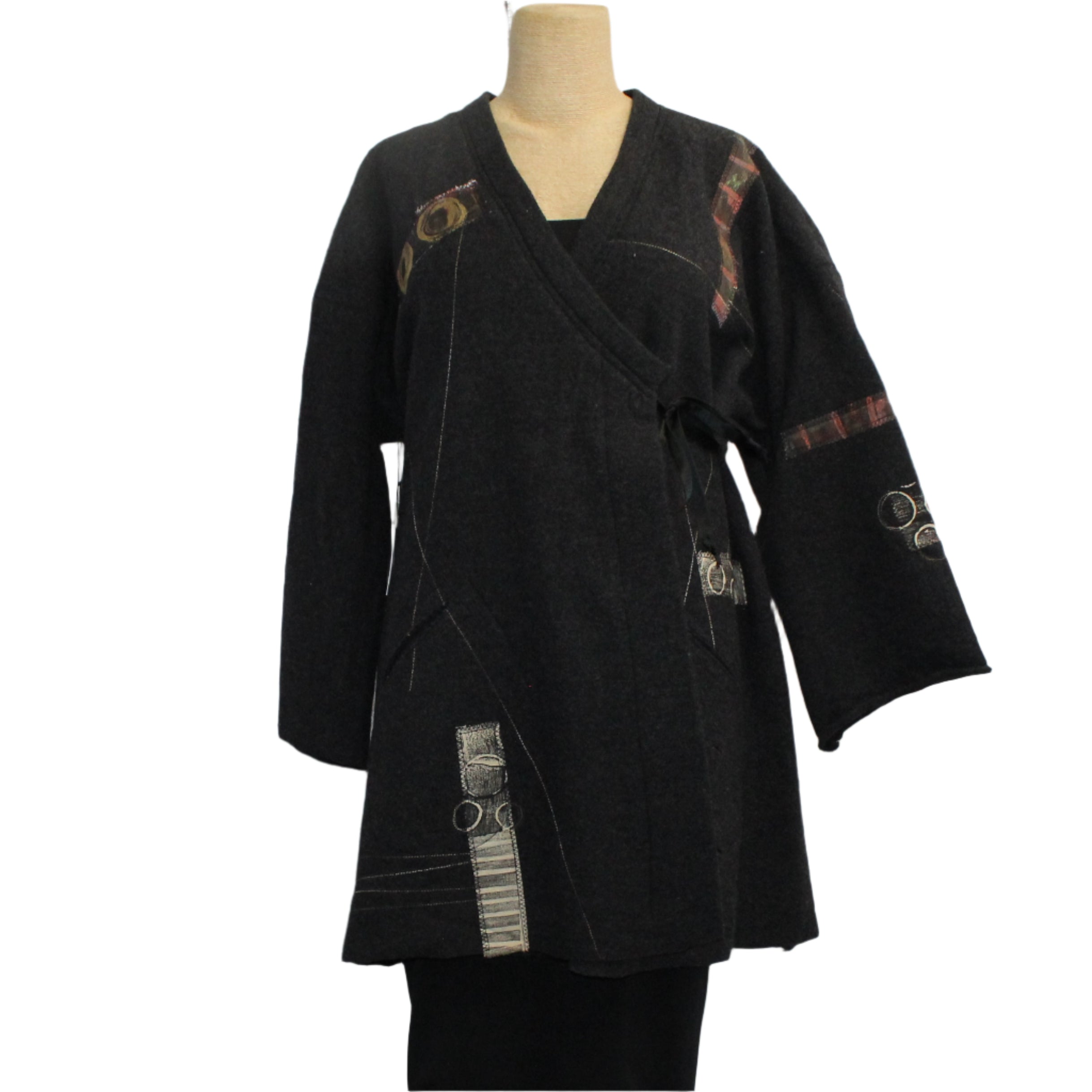 Holly Badgley Jacket, Boiled Wool, Charcoal, S/M