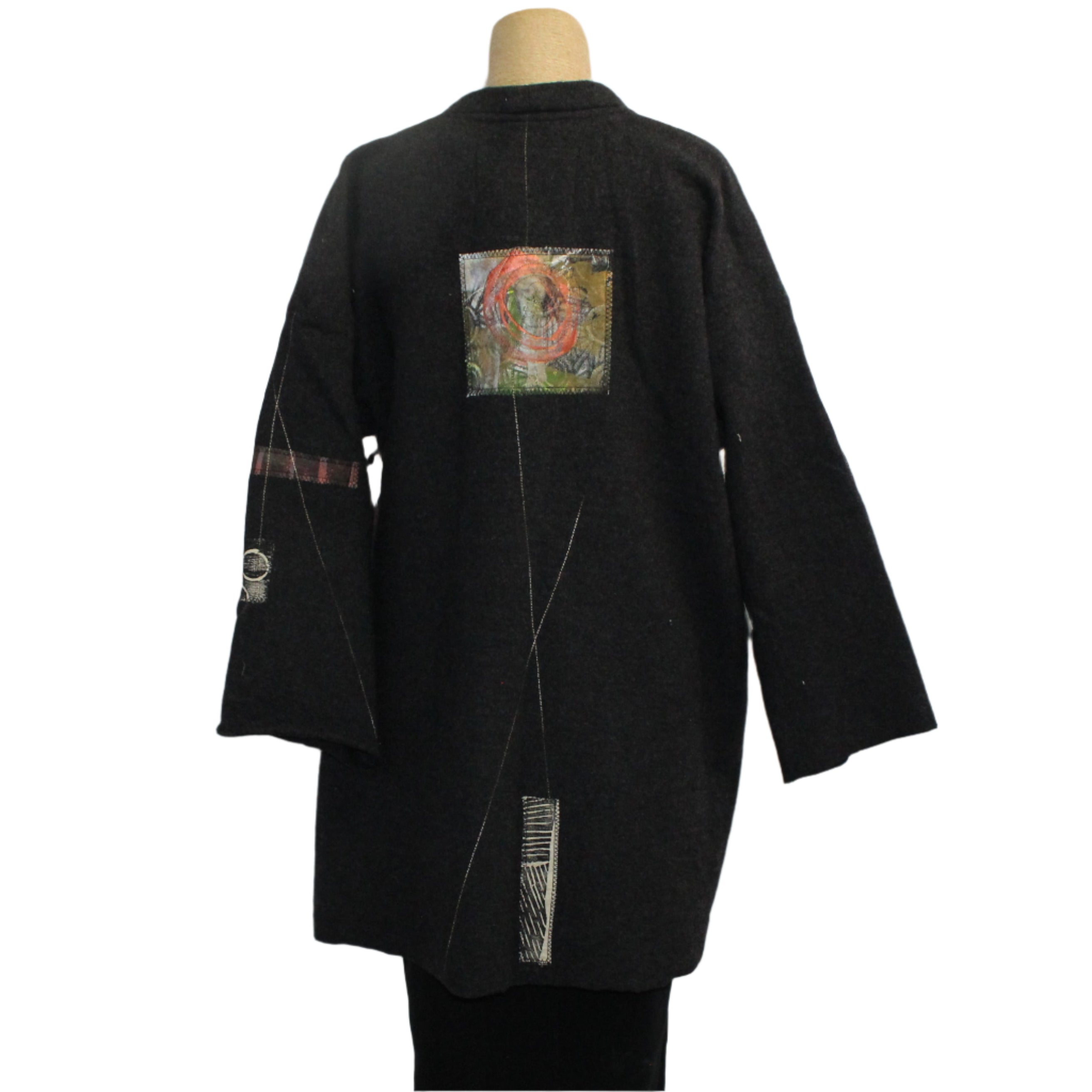 Holly Badgley Jacket, Boiled Wool, Charcoal, S/M