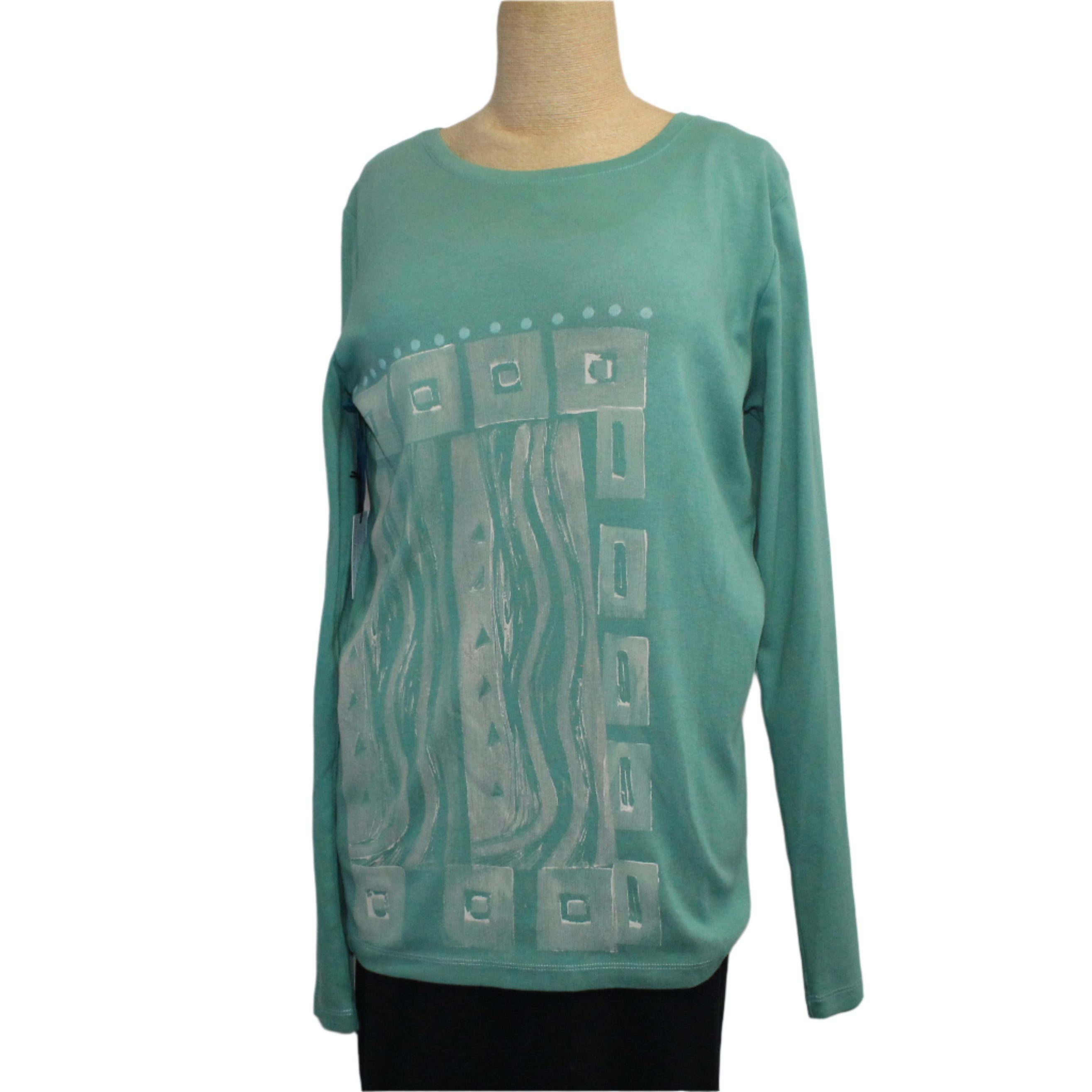 Holly Badgley Pullover, Cotton, Sea Green, S