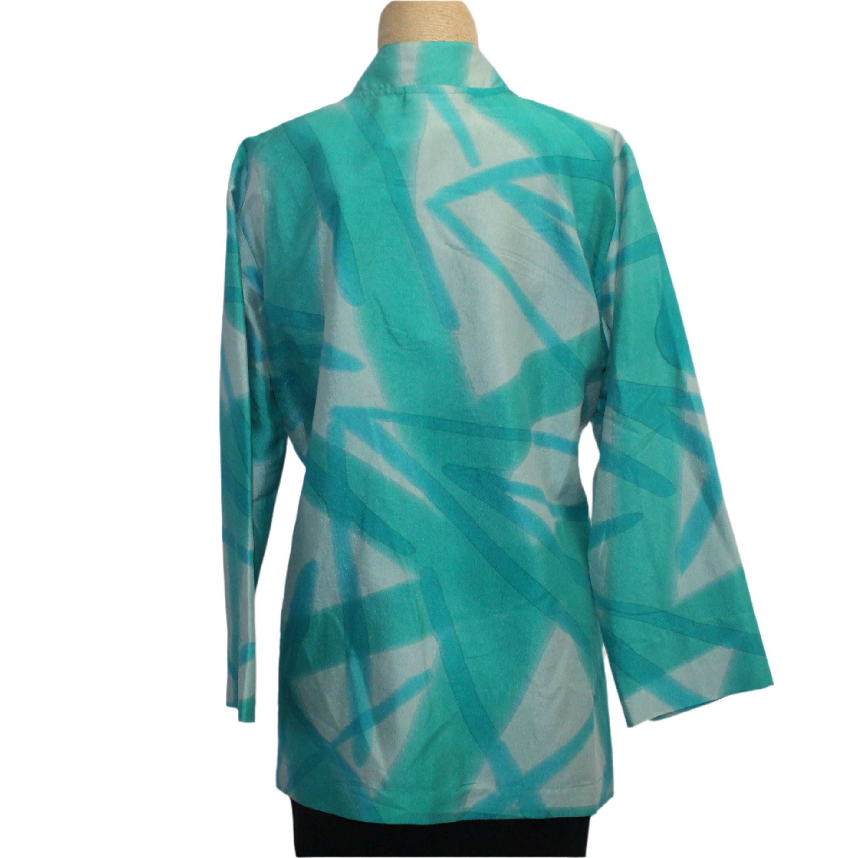 Kay Chapman Shirt, Santa Fe, Graffiti, Turquoise, S
