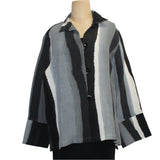 Kay Chapman Jacket, Loop Button, Branch, Black/White/Grey, M