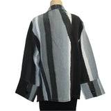 Kay Chapman Jacket, Loop Button, Branch, Black/White/Grey, M