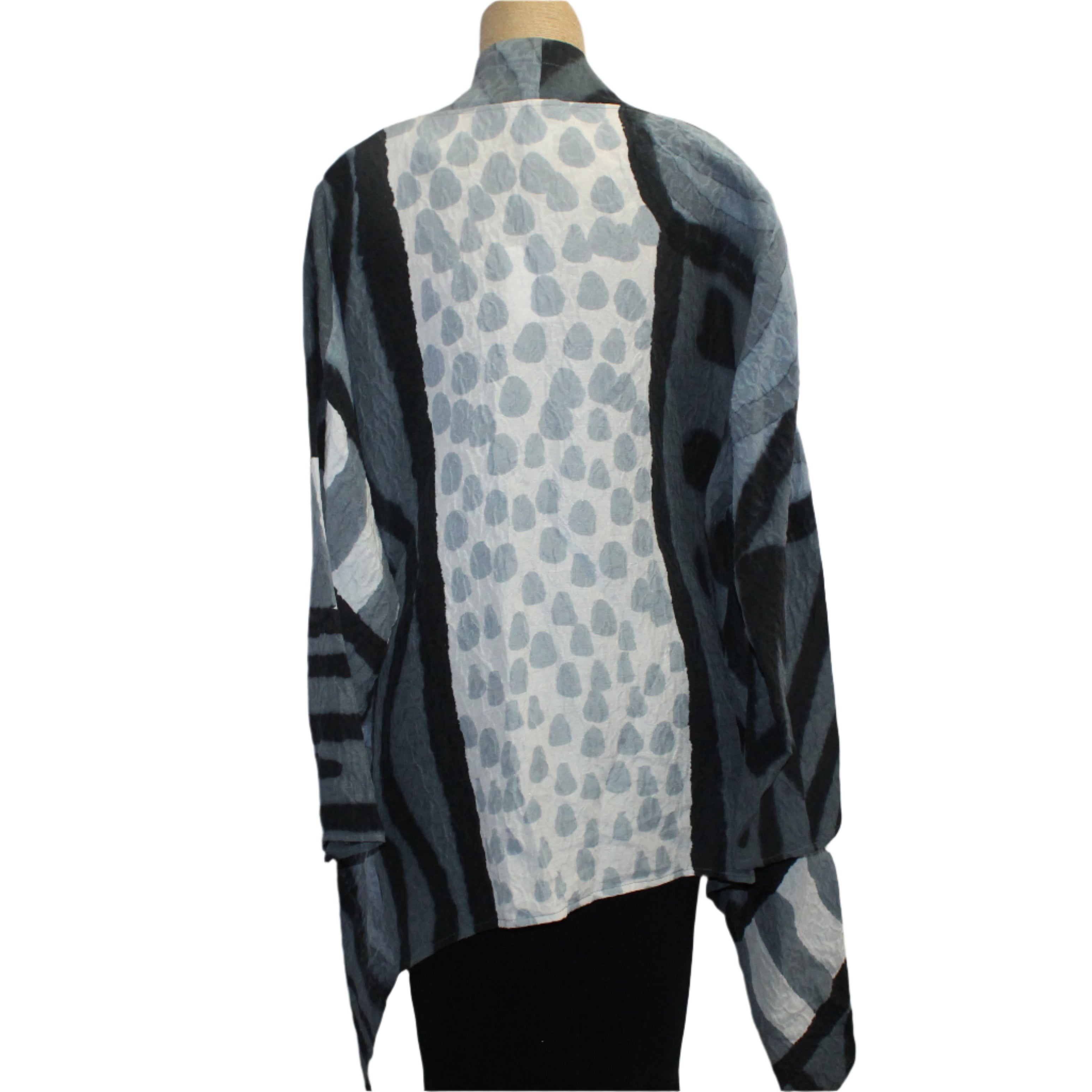 Kay Chapman Kimono, Patchwork, Turquoise/Blue/Green, L