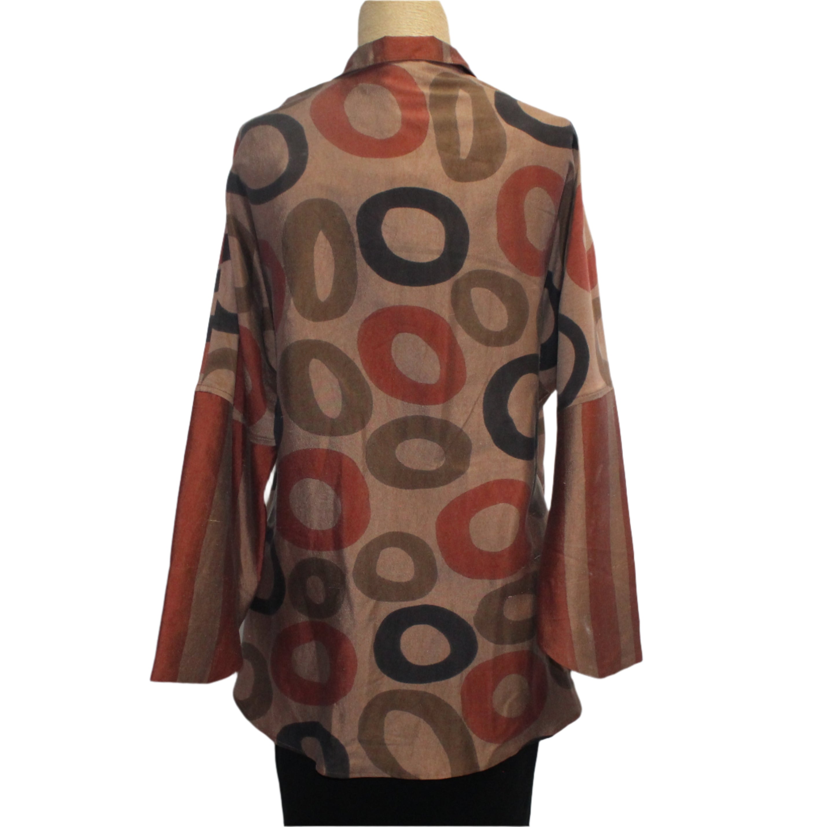 Kay Chapman Shirt, Pasadena, Circles, Copper, M/L
