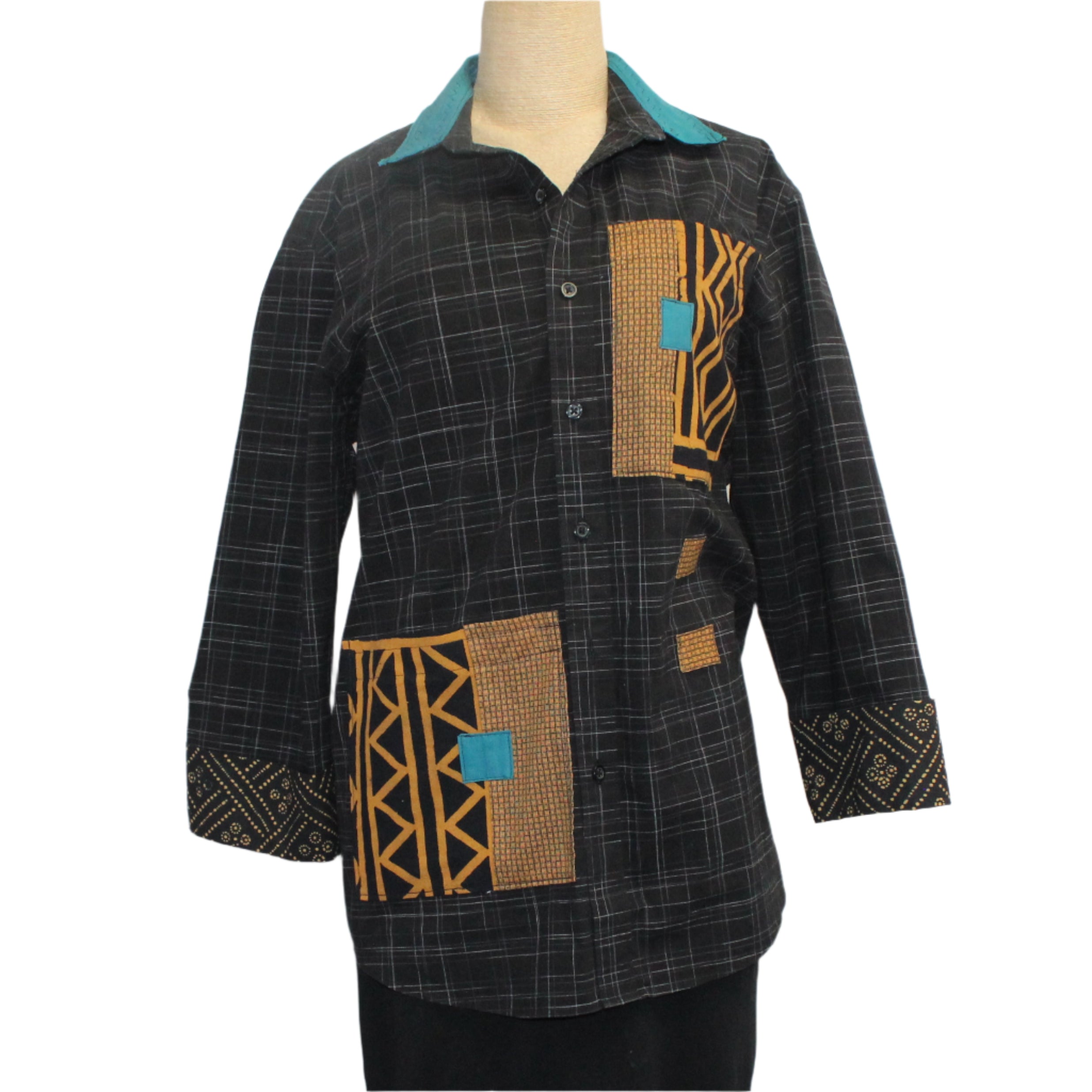 Jackson Friedman Shirt, Reimagined, Black/Gold, S/M