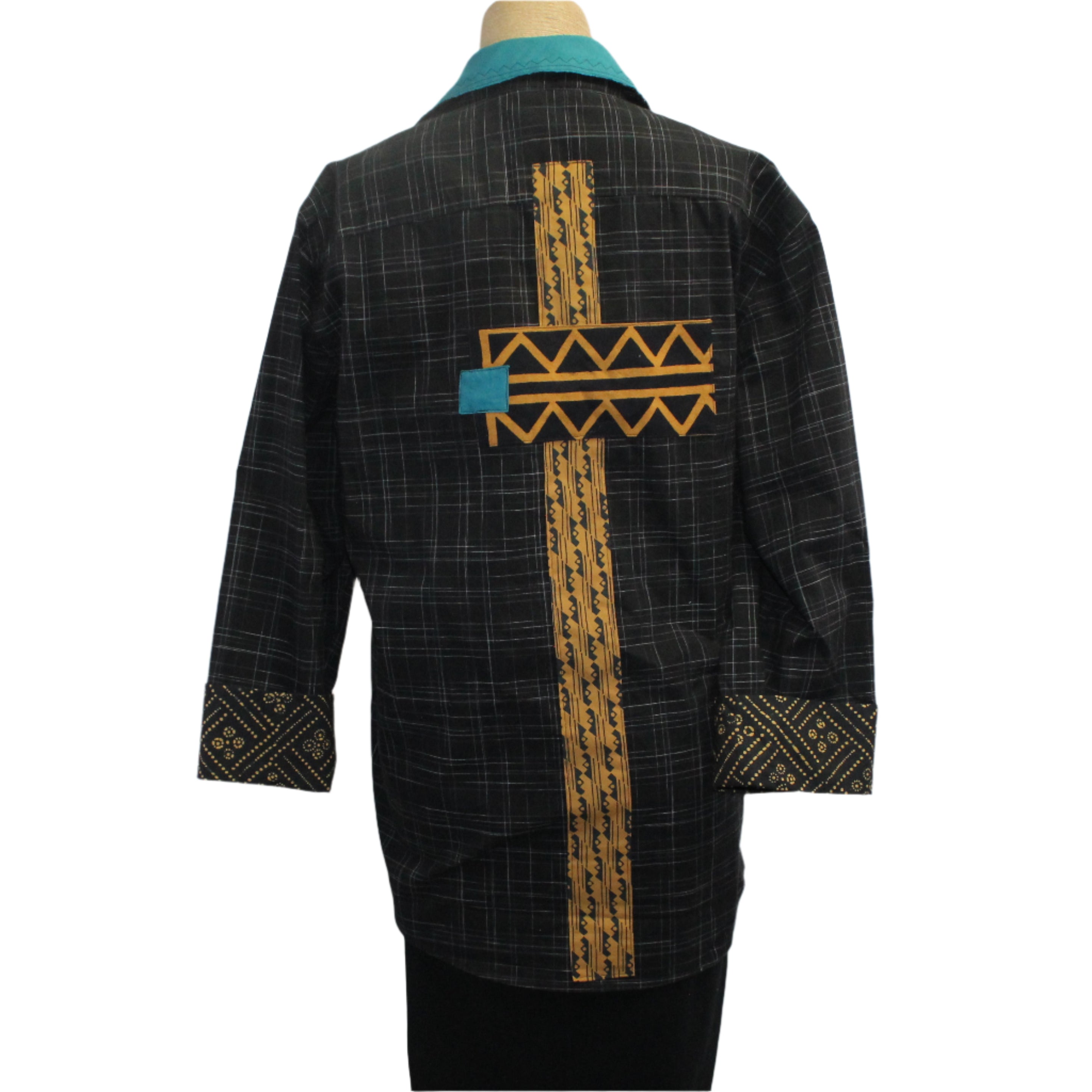 Jackson Friedman Shirt, Reimagined, Black/Gold, S/M
