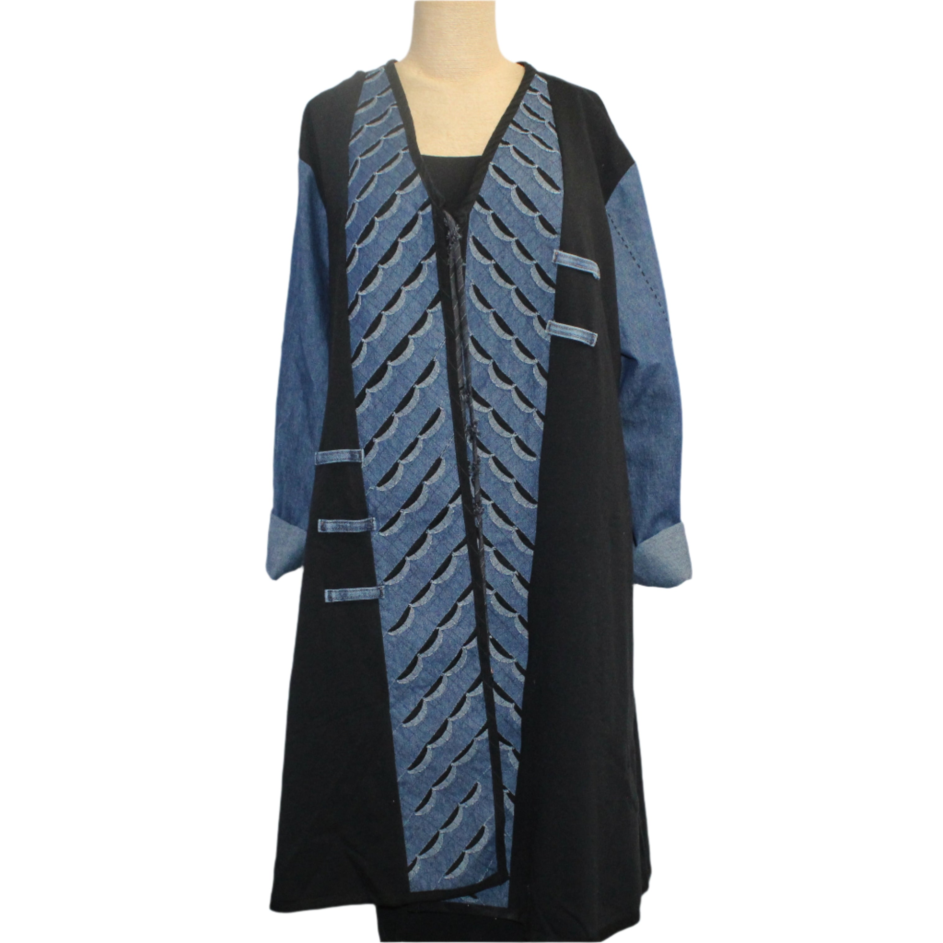 Jackson Friedman Jacket, Claire, Denim/Black, M/L