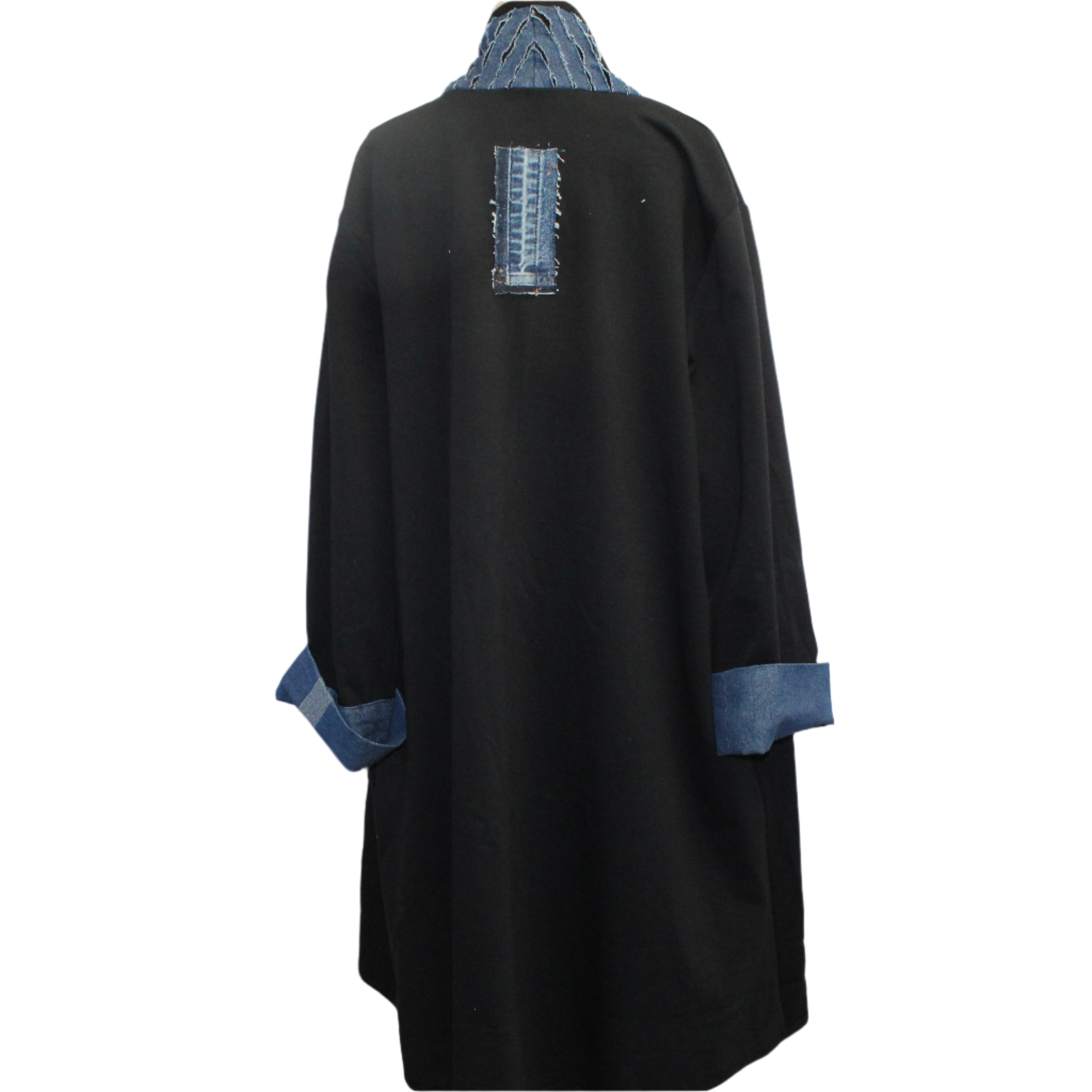 Jackson Friedman Jacket, Draped, Denim, M/L