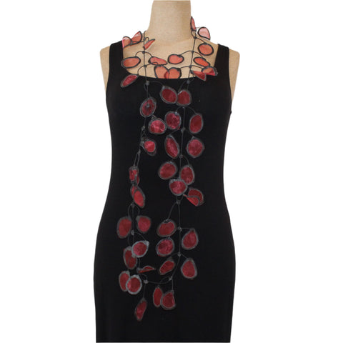 Annemieke Necklace, Transparent, Red