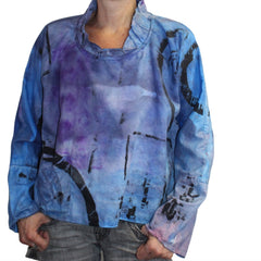 Tatiana Palnitska Top, Blue/Violet, M/L