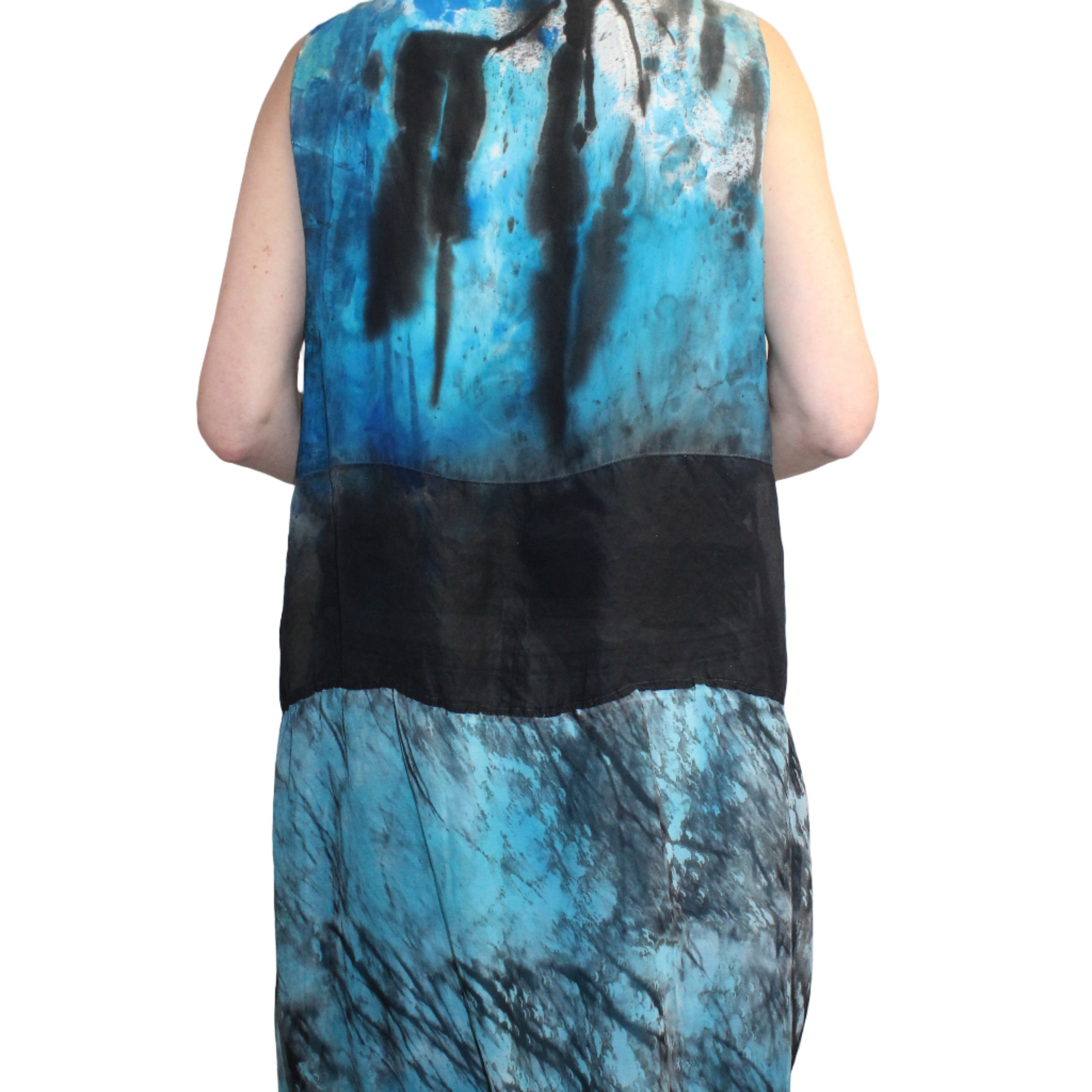 Tatiana Palnitska Vest, Turquoise/Black, XS