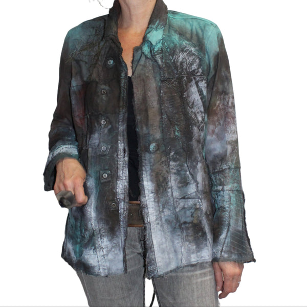 Tatiana Palnitska Jacket, Earth/Turquoise, XS