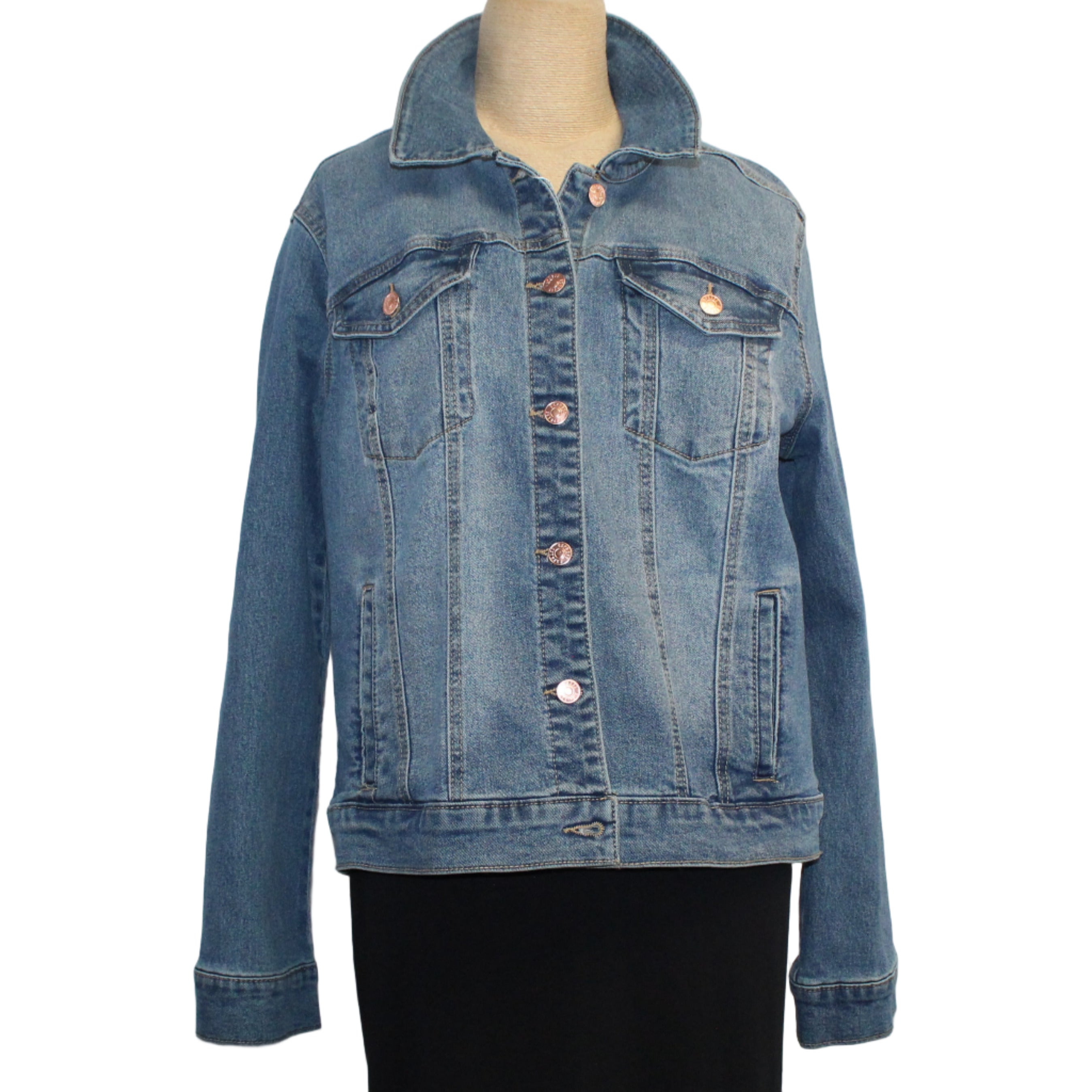 Patty Vizza Jacket, Feather Dancer, Blue Denim, M