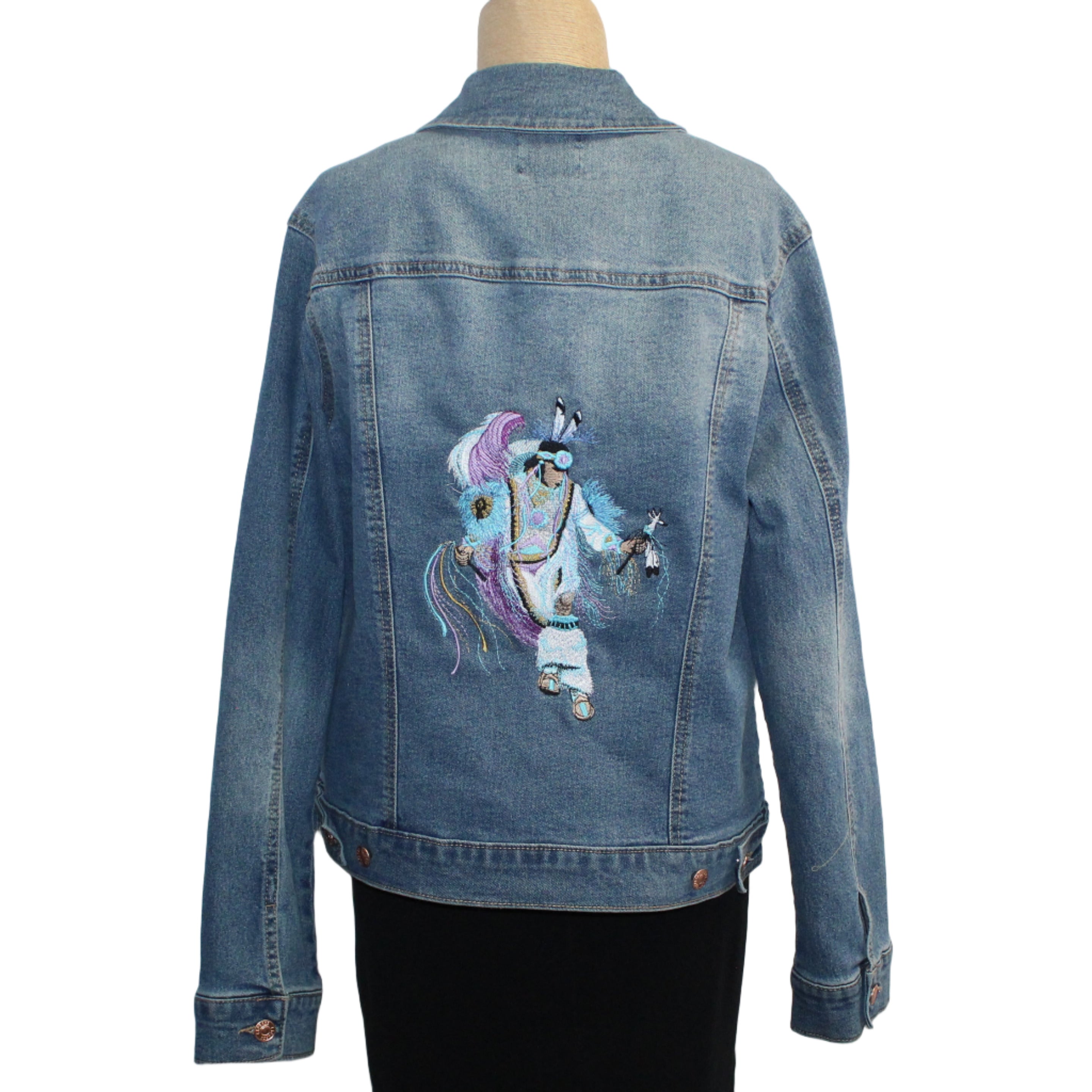 Patty Vizza Jacket, Feather Dancer, Blue Denim, M