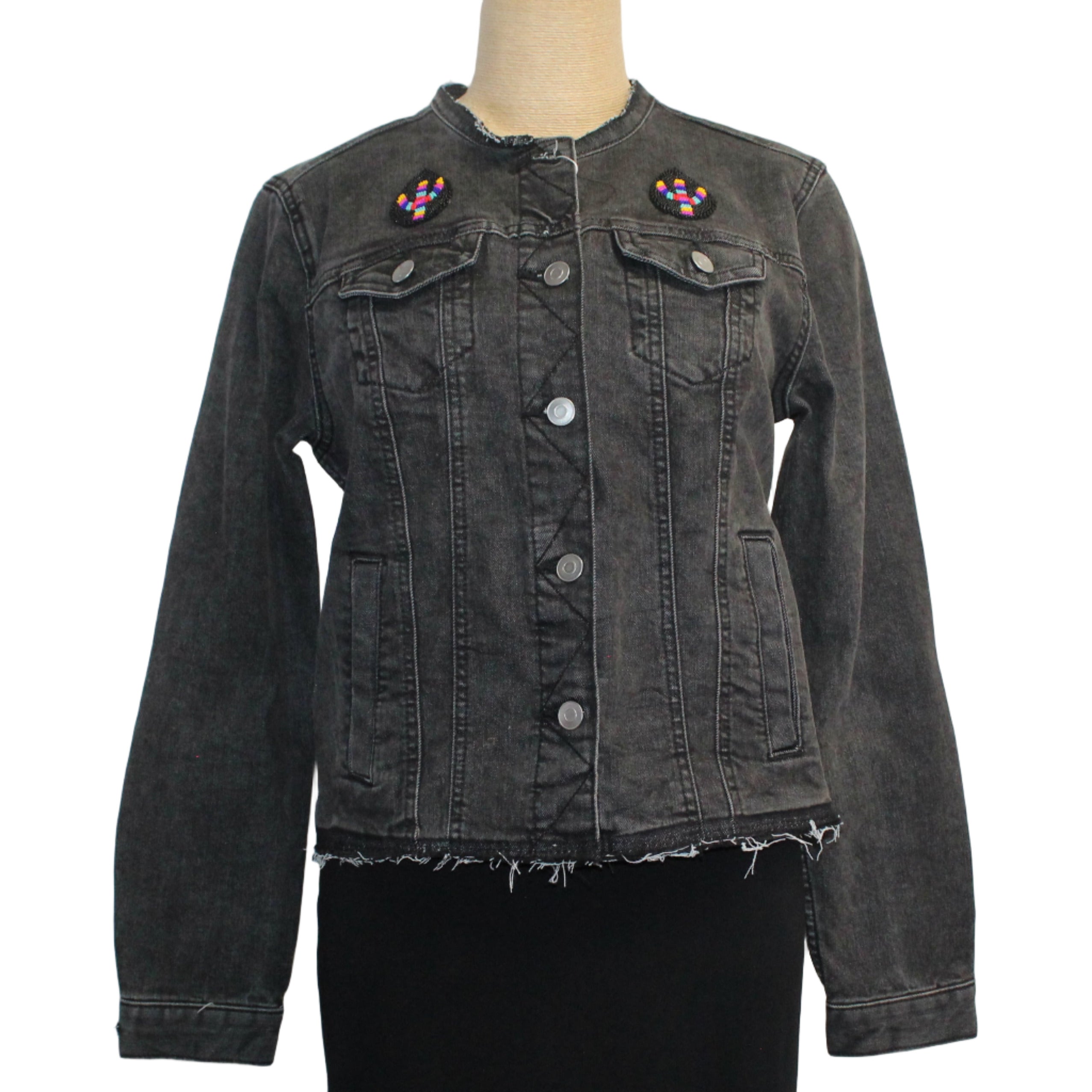 Patty Vizza Jacket, Fancy Dancer, Black Denim, XS