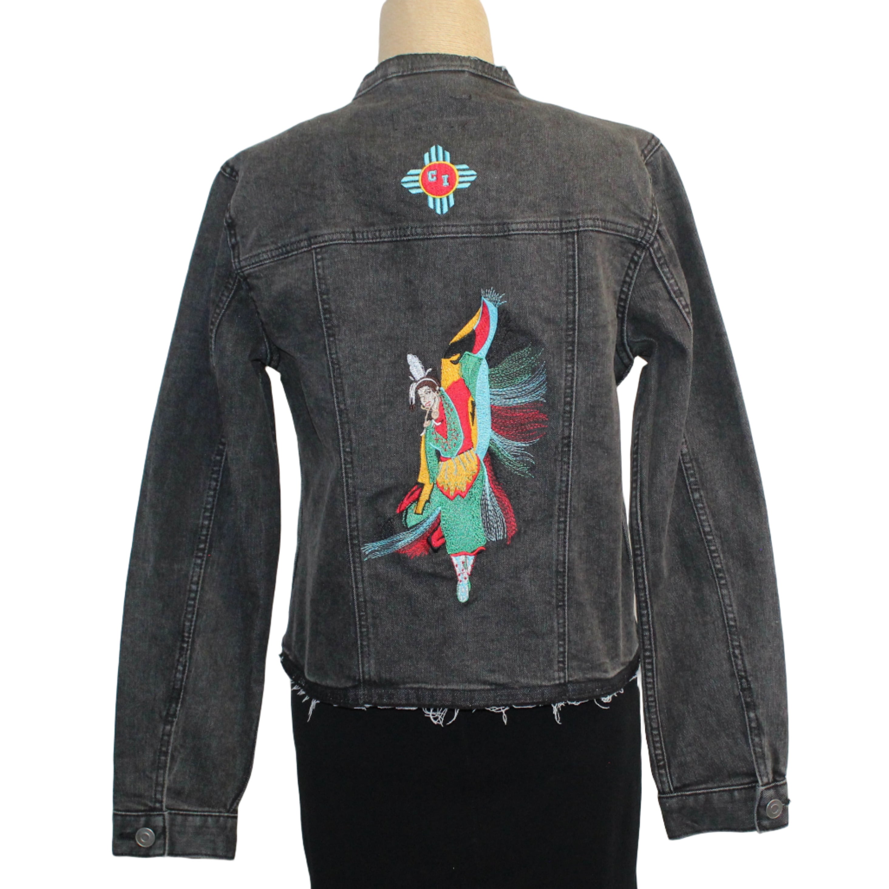 Patty Vizza Jacket, Fancy Dancer, Black Denim, XS