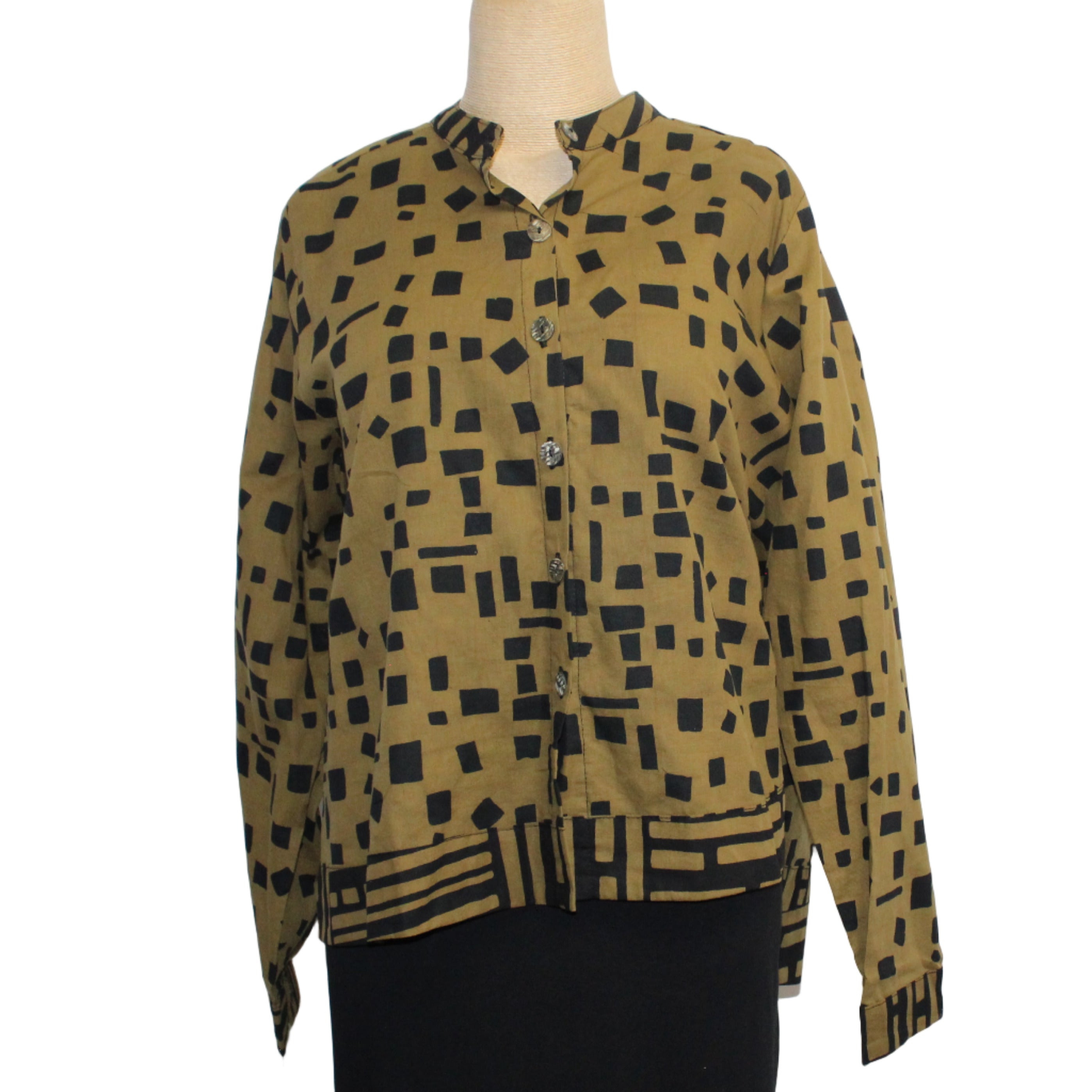 Adverb Shirt, After, Chip/Fences, Mustard/Black S, M, L & XL