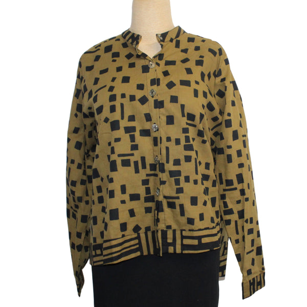 Adverb Shirt, After, Chip/Fences, Mustard/Black S, M, L & XL
