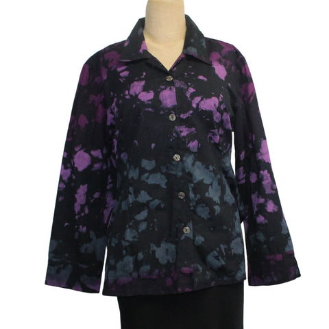 Adverb Shirt, Over, Seaglass, Violet/Slate/Black M