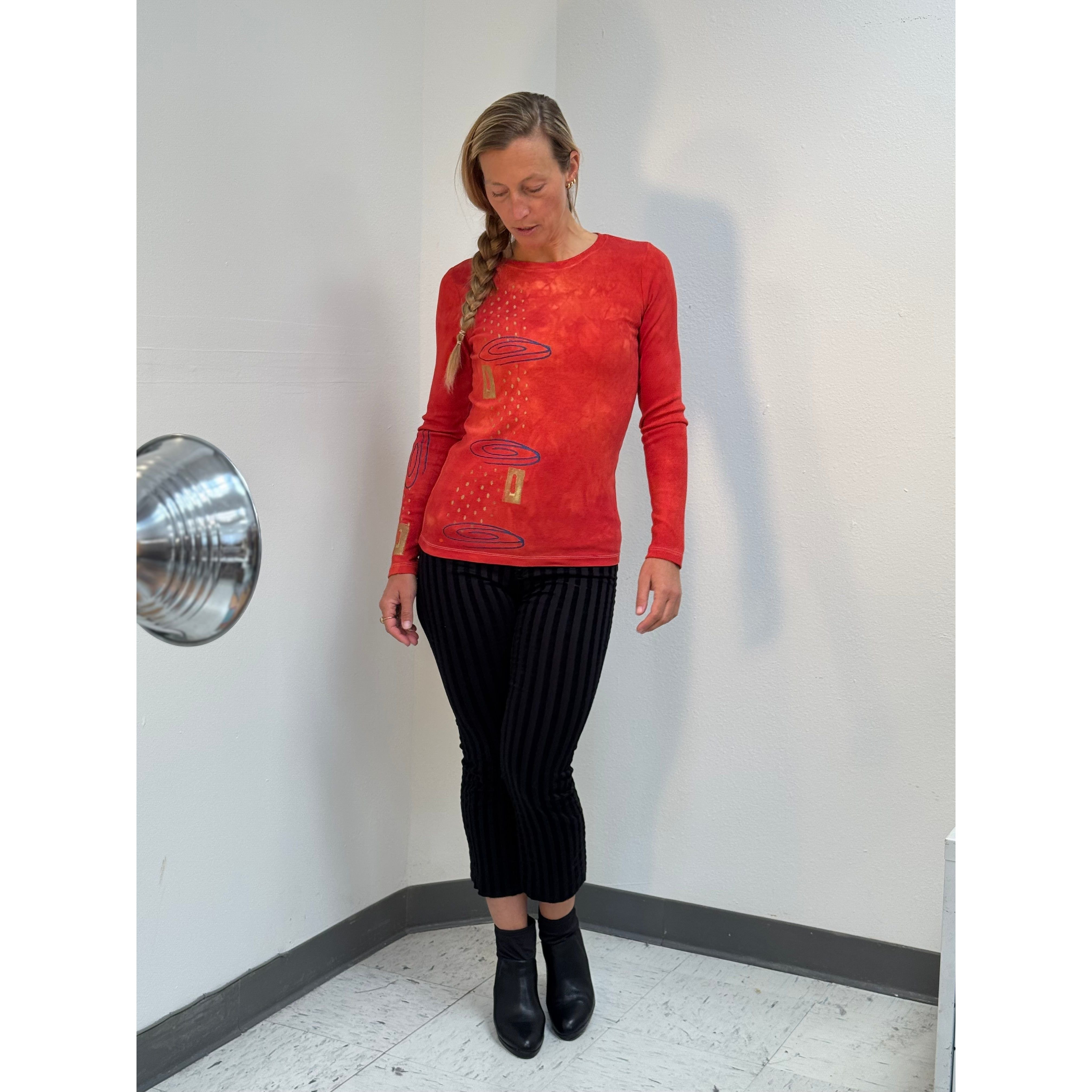 Holly Badgley Pullover, Cotton, Persimmon, XXS
