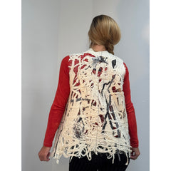 Holly Badgley Vest, Wool, White, S/M