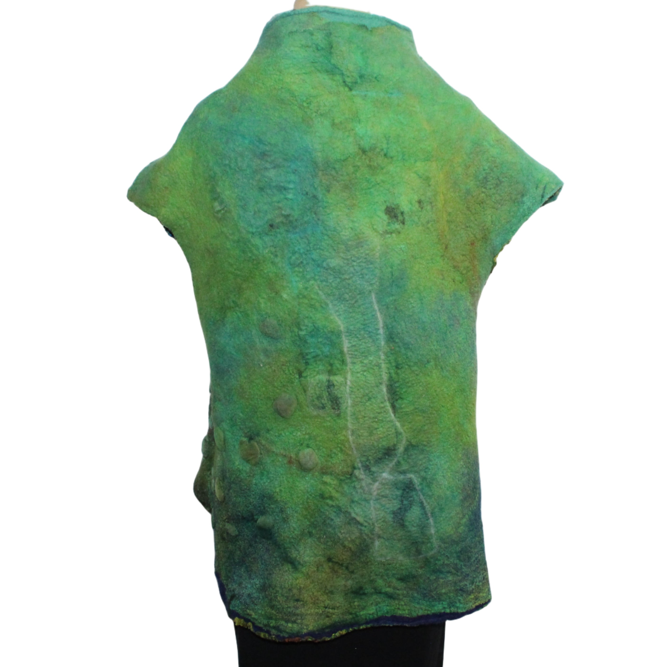 Beth Marx Vest, Green/Blue/Rust, S/M