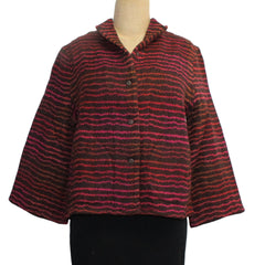 Neeru Kumar Jacket, Violet/Red/Black, XS