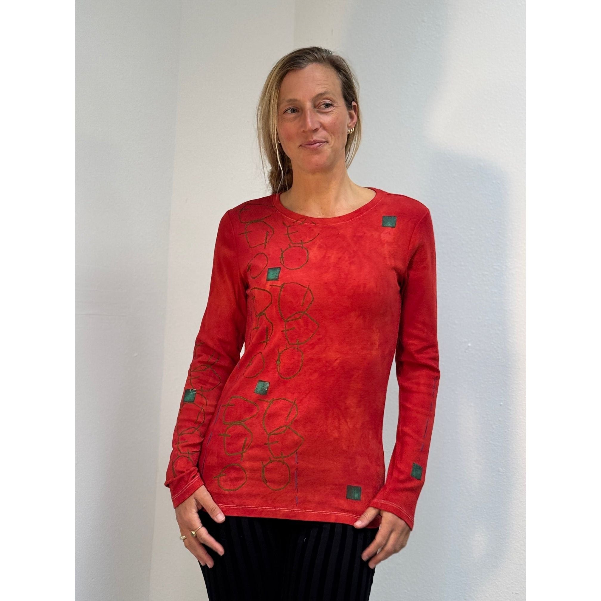 Holly Badgley Pullover, Cotton, Persimmon, XS