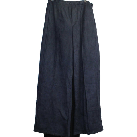 Dress To Kill Pant, Suede Pleated, Midnight Blue